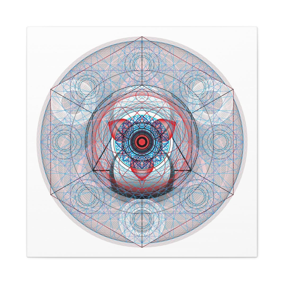 The Triune Godhead Equal Opposite - Stretched Matte Canvas Art