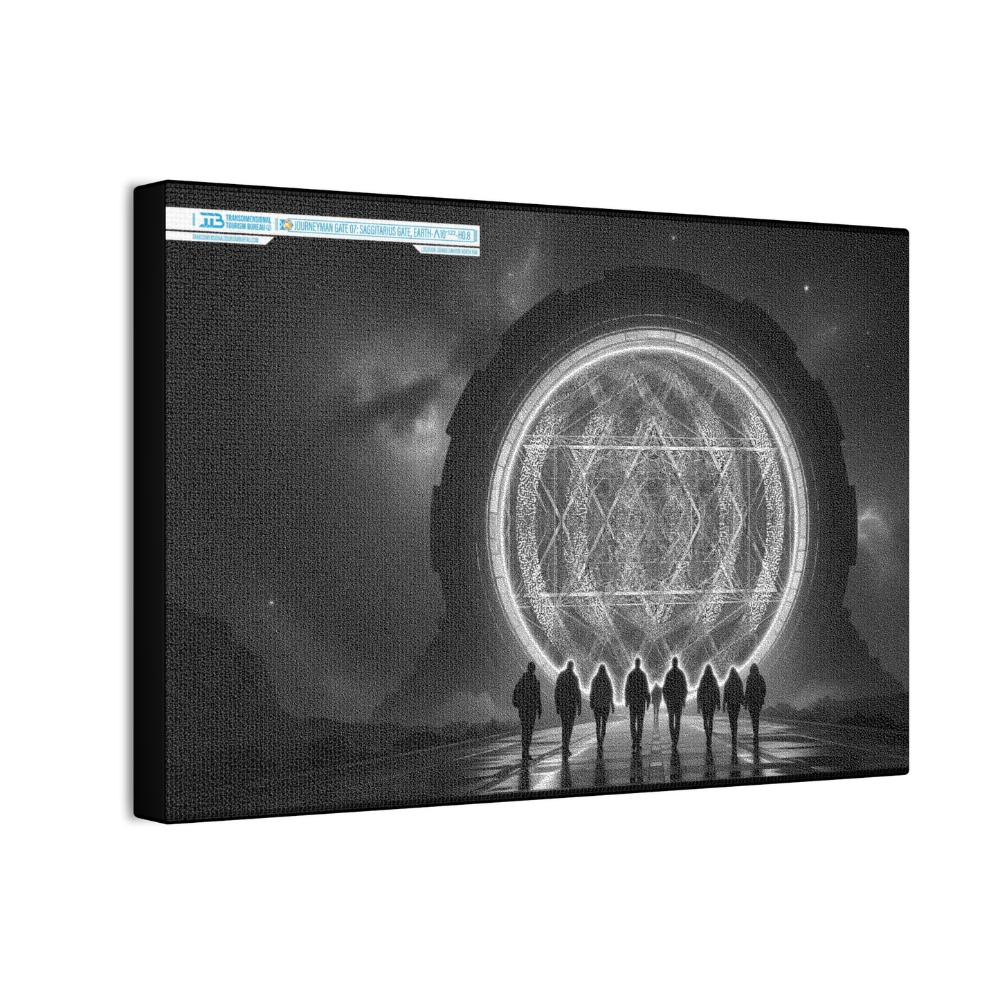 TTB Canvas 02B - Journeyman Gate 07: SAGGITARIUS GATE, EARTH-Λ10-¹²²-H0.8, LOCATION: GRAND GANYON NORTH RIM. - GAMMA BLEED CAPTURE