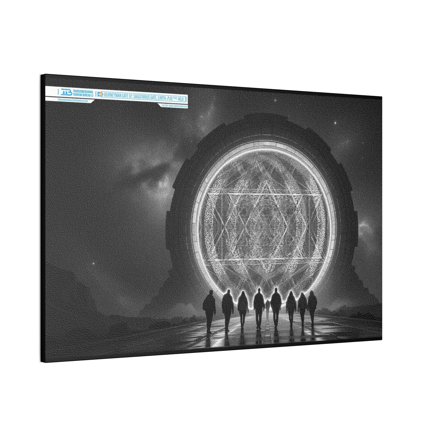 TTB Canvas 02B - Journeyman Gate 07: SAGGITARIUS GATE, EARTH-Λ10-¹²²-H0.8, LOCATION: GRAND GANYON NORTH RIM. - GAMMA BLEED CAPTURE